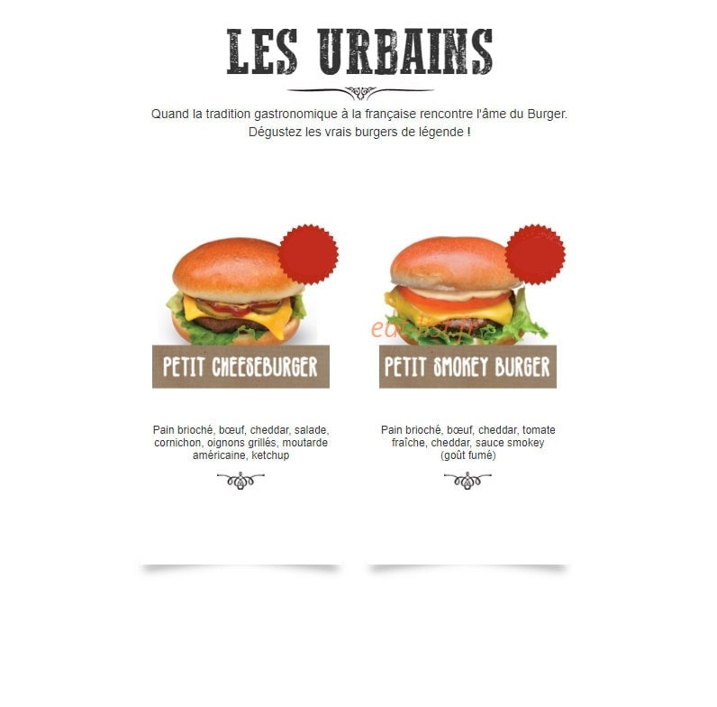 Mythic Burger — carte page 6