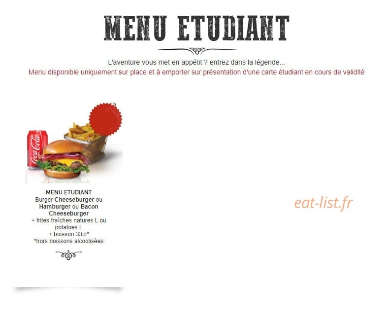 Mythic Burger — carte page 4