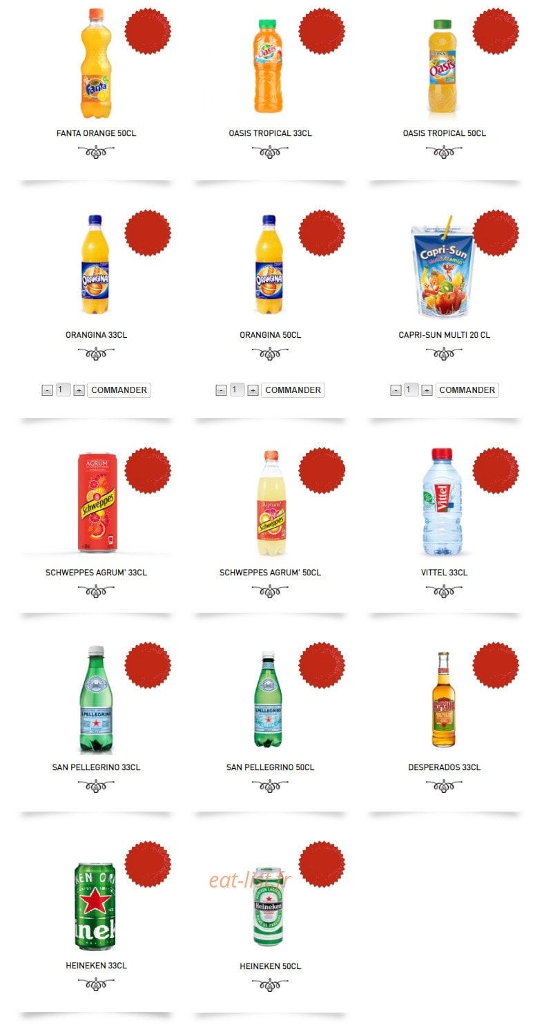 Mythic Burger — carte page 14