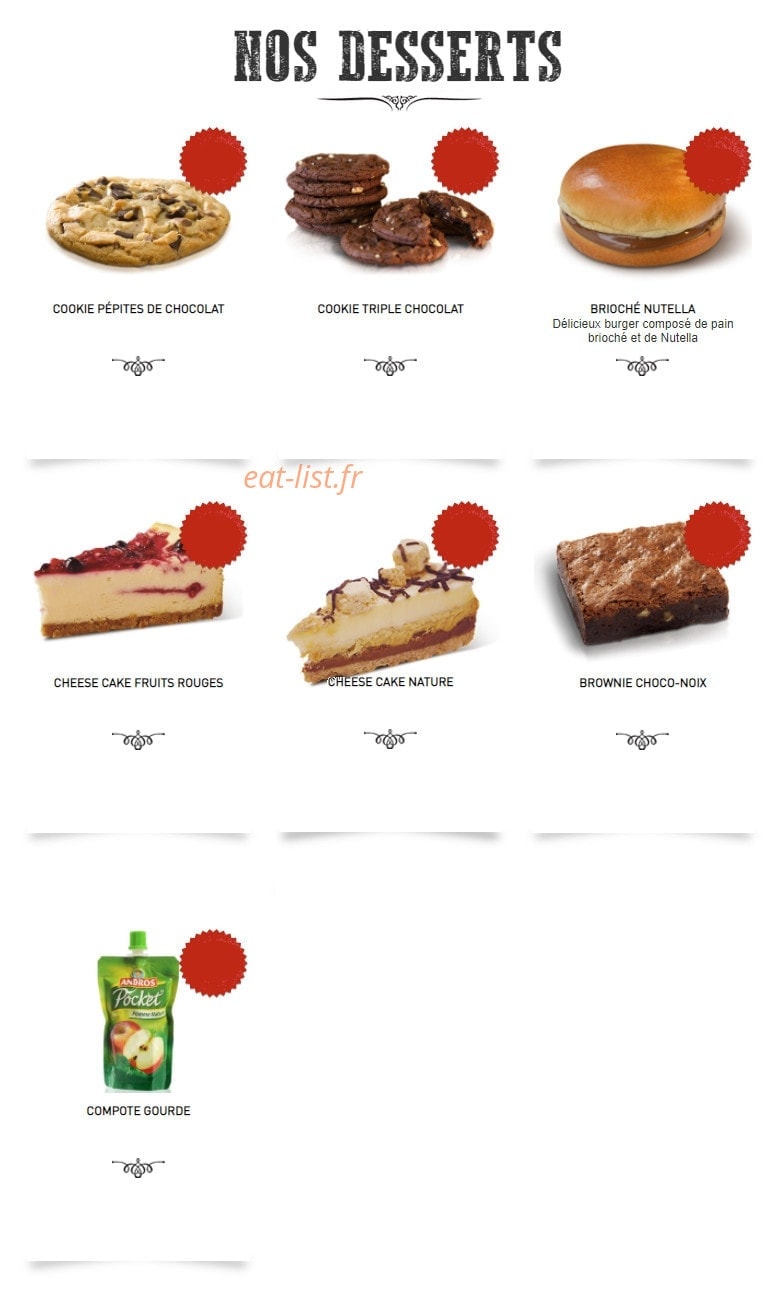 Mythic Burger — carte page 15