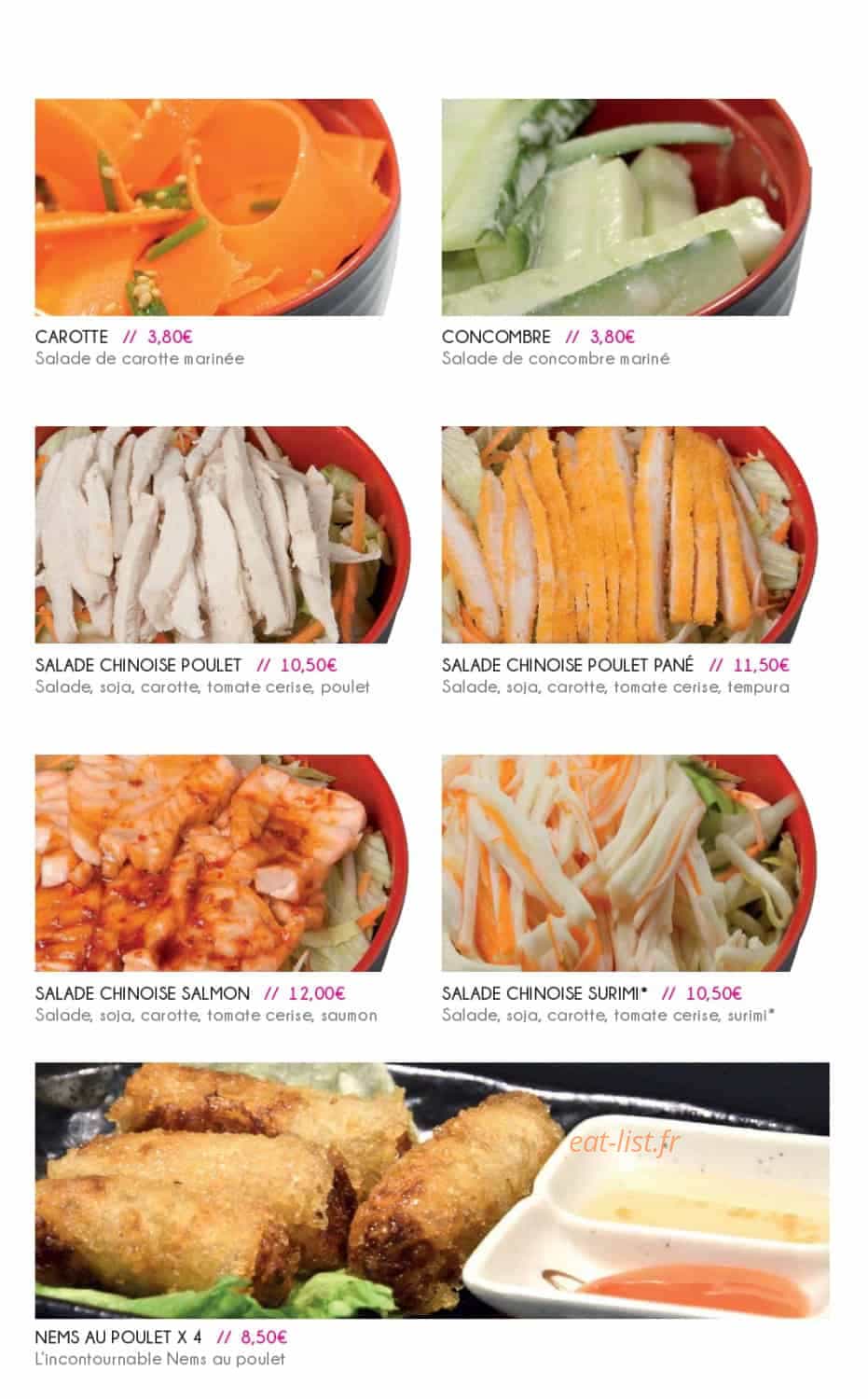 Nina Sushi — carte page 8