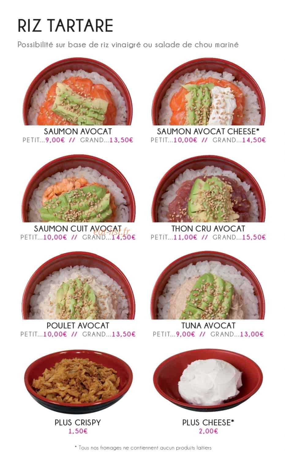 Nina Sushi — carte page 17