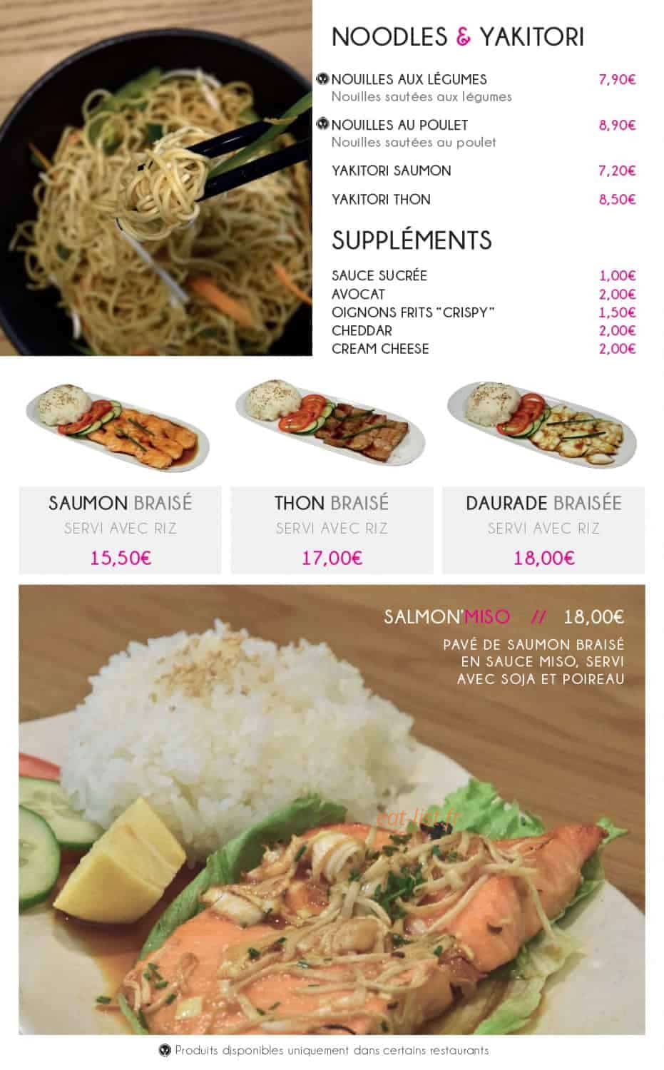 Nina Sushi — carte page 33