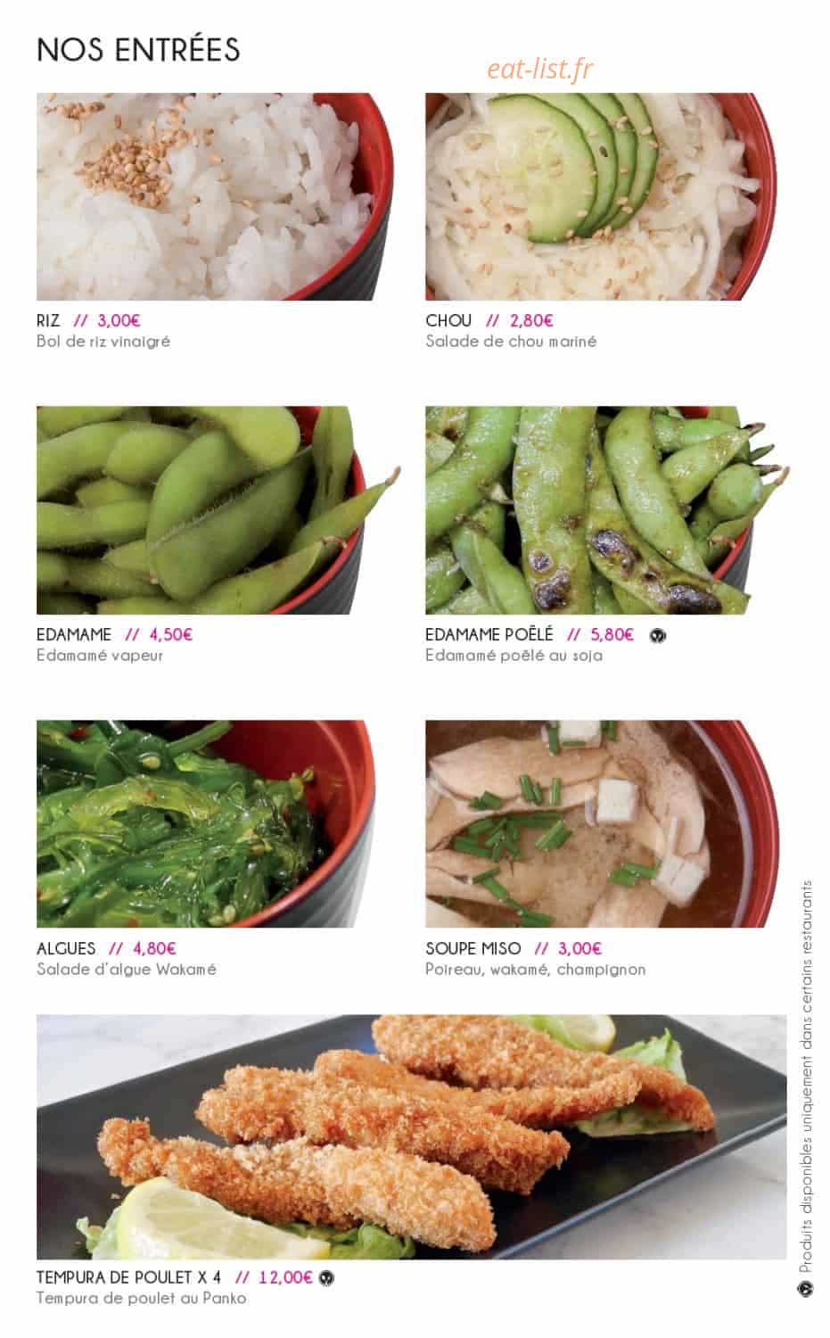 Nina Sushi — carte page 7