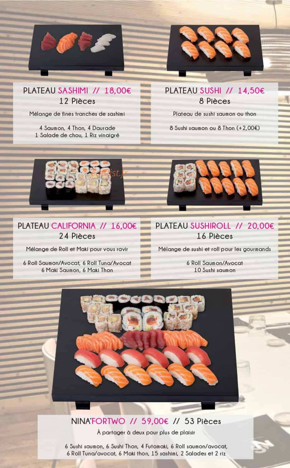 Nina Sushi A Boulogne Billancourt Menu Et Photos