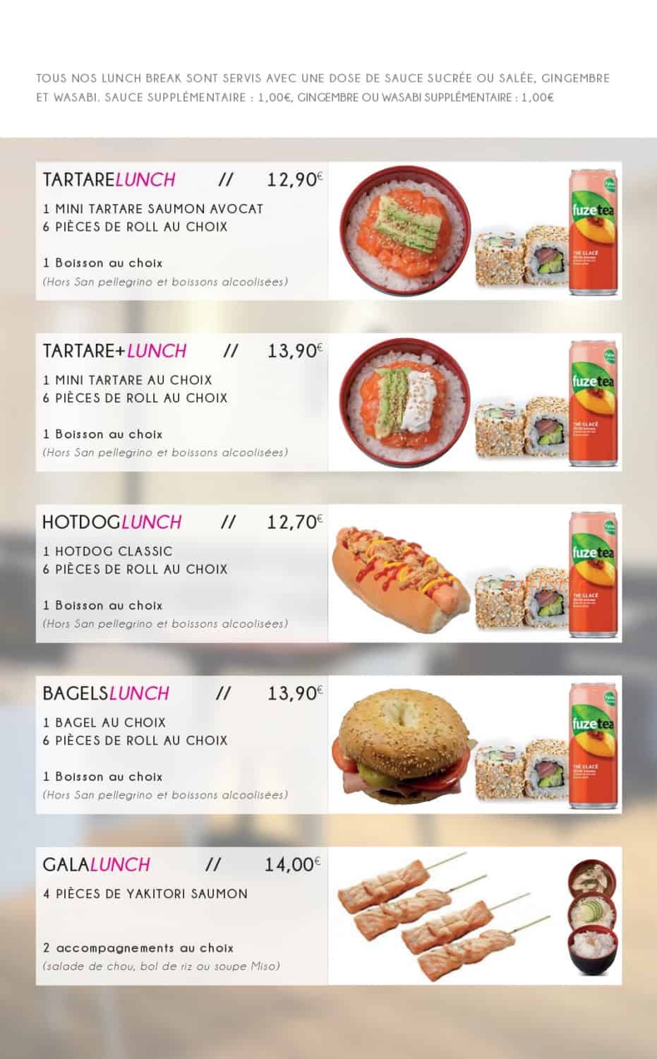 Nina Sushi — carte page 4