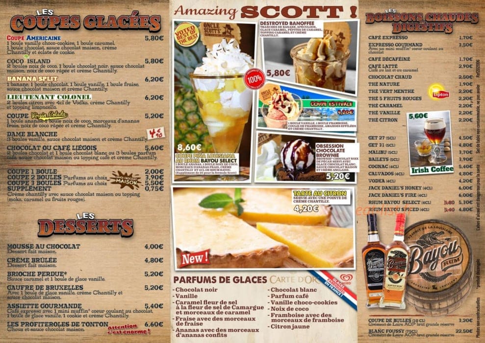Oncle Scott's — carte page 6
