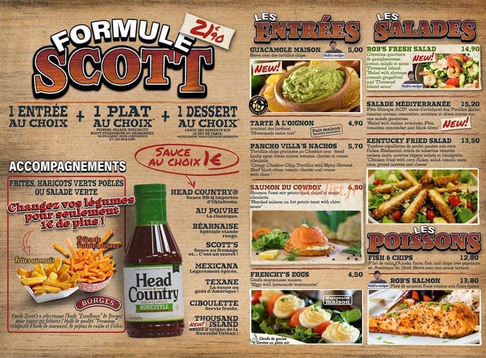 Oncle Scott's — carte page 3