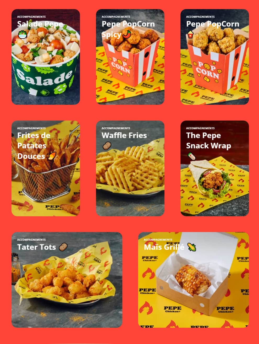 Pepe Chicken — carte page 4