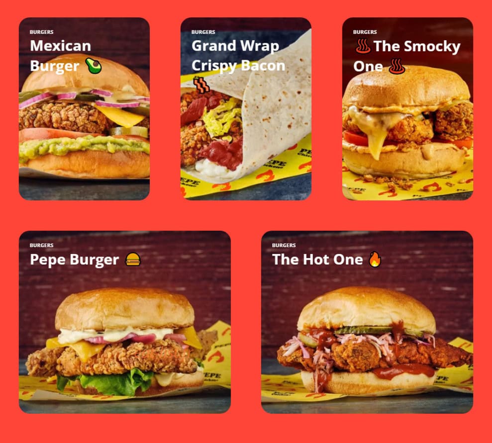 Pepe Chicken — carte page 3