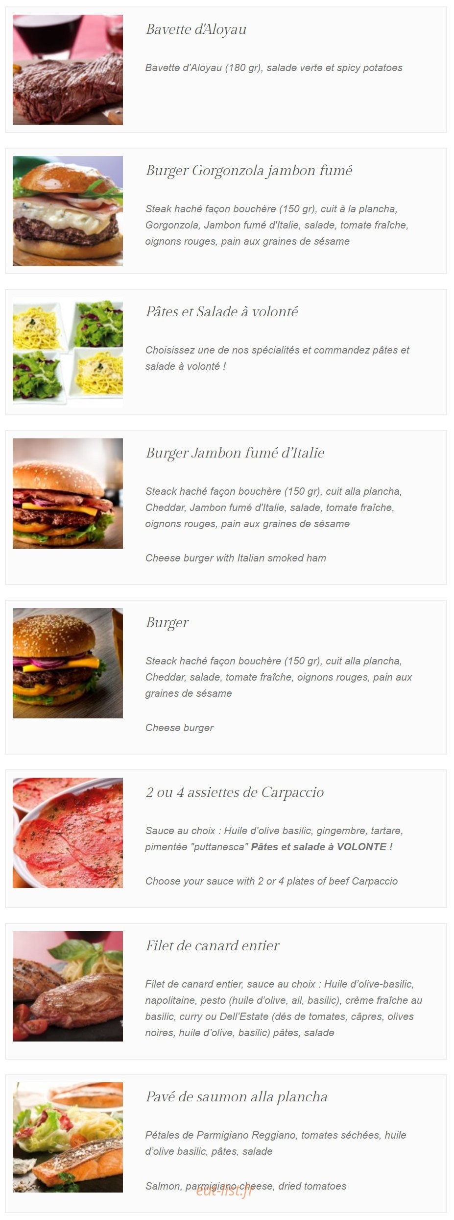 Pizza Papa — carte page 6