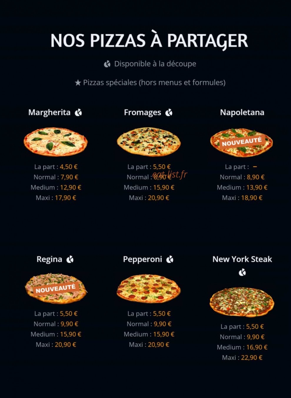 Menu Pizza Rustica - Pizzas 1
