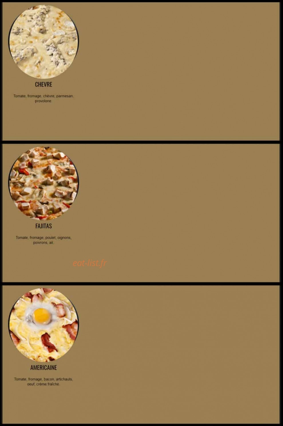 Menu Pizza Service - Pizza Service Grigny - Pizzas sauce tomates 4