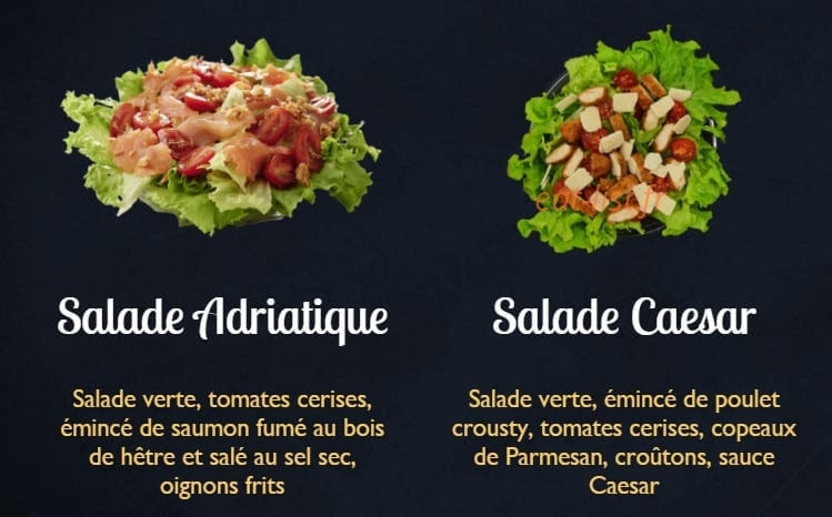 Menu Pizza Tempo - Pizza Tempo Angers - Les salades 3