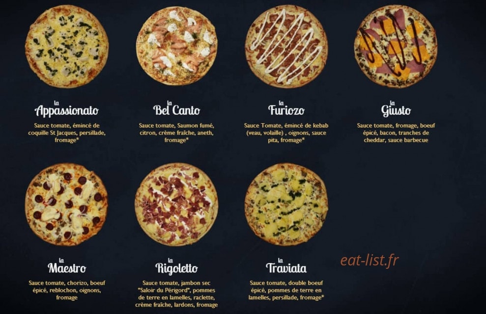 Menu Pizza Tempo - Pizza Tempo Angers - Pizzas 6