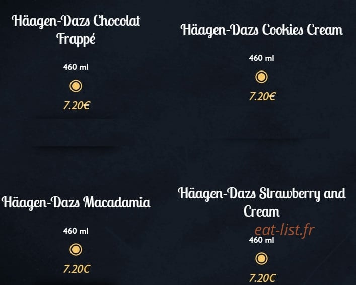 Menu Pizza Tempo - Pizza Tempo Angers - Desserts glacés 4