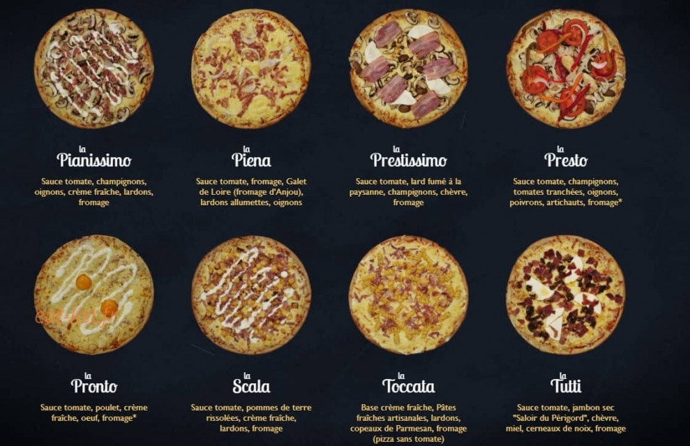 Menu Pizza Tempo - Pizza Tempo Angers - Pizzas 5