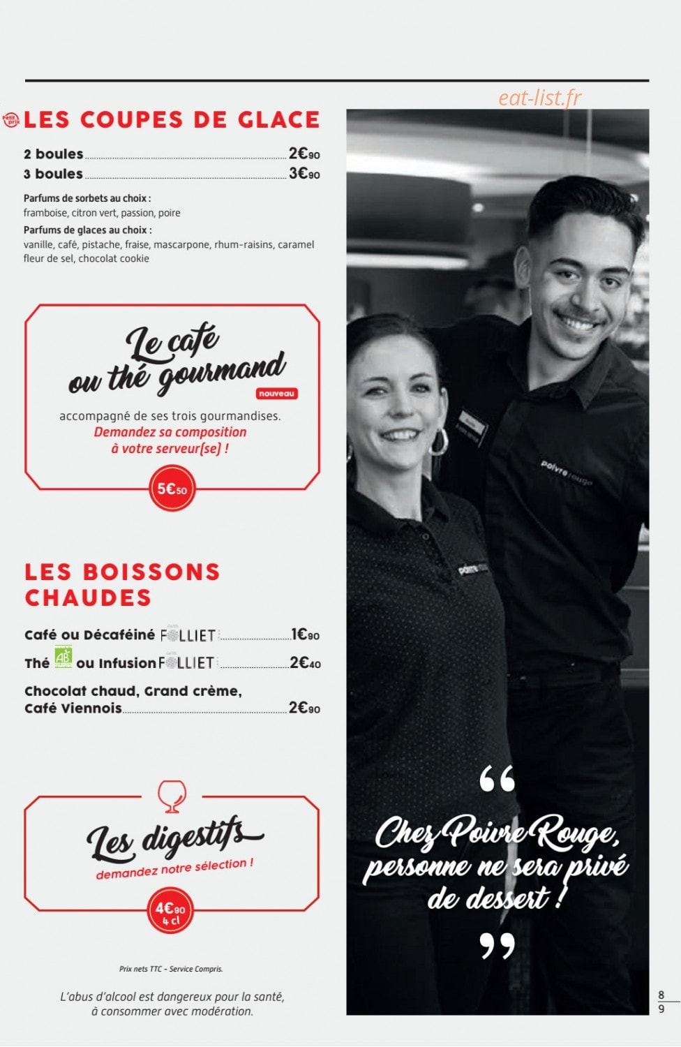 Poivre rouge — carte page 9