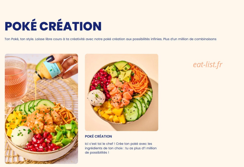Menu Pokawa - Pokés création