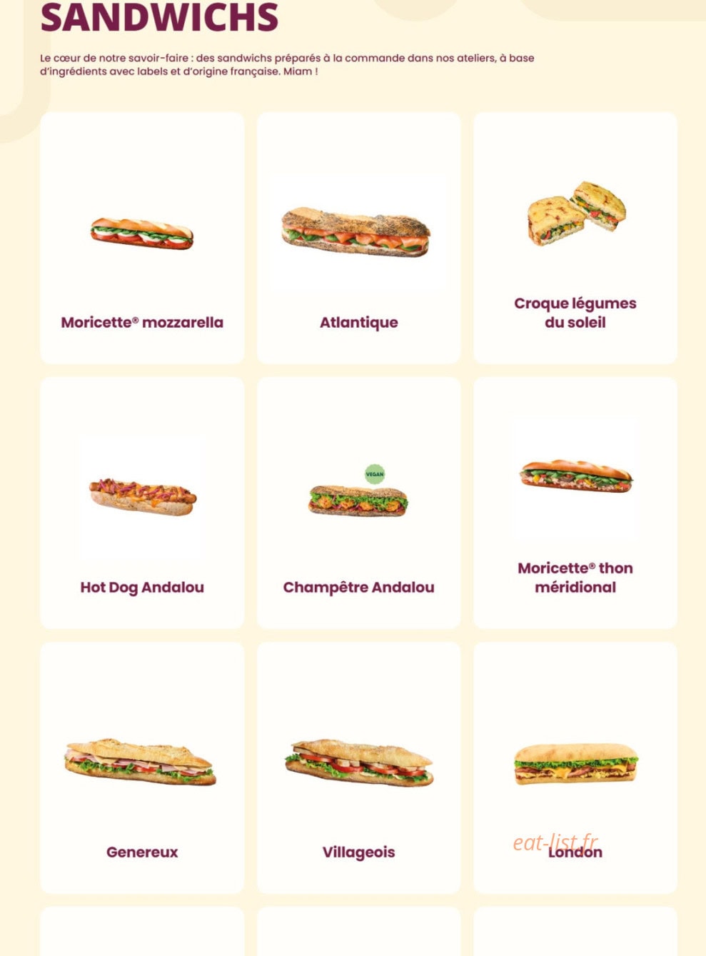 Pomme de Pain — carte page 1