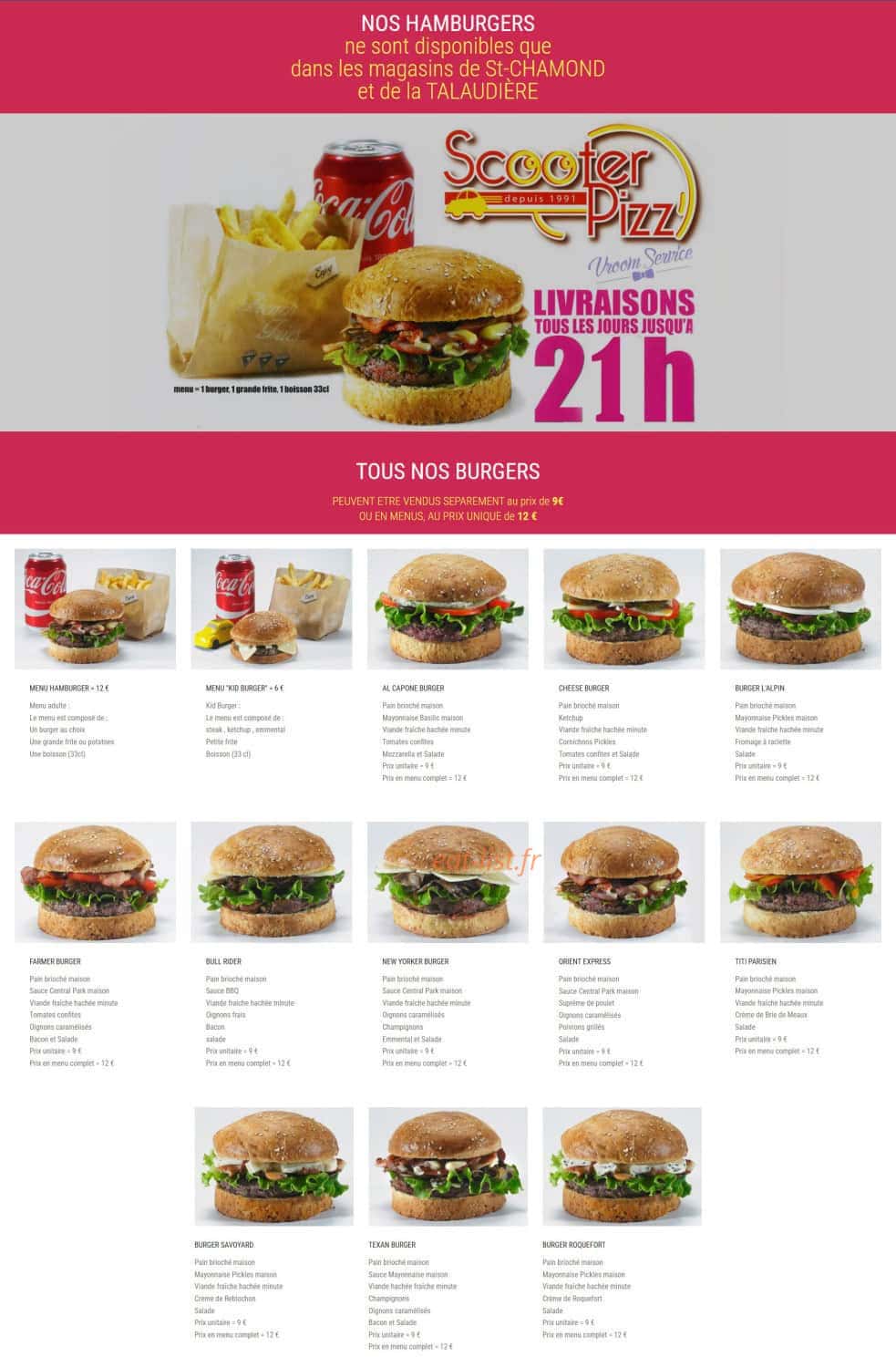 Scooter Pizz — carte page 7
