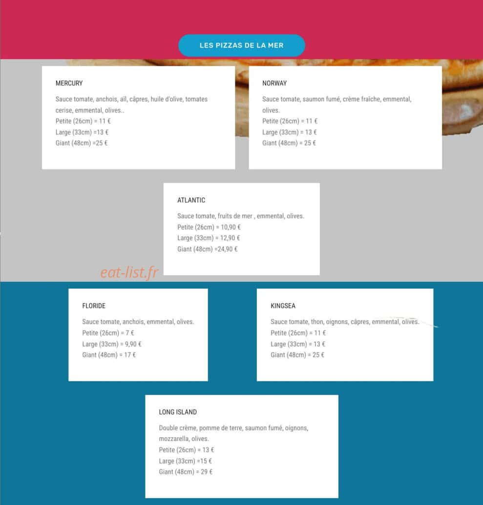 Scooter Pizz — carte page 2