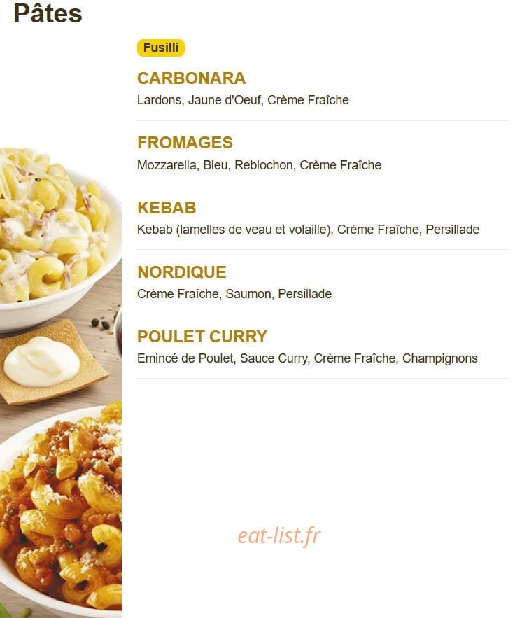 Speed Rabbit Pizza — carte page 11