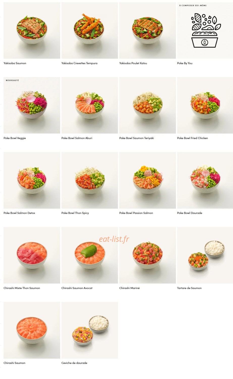 Menu Sushi Shop - Offre midi suite