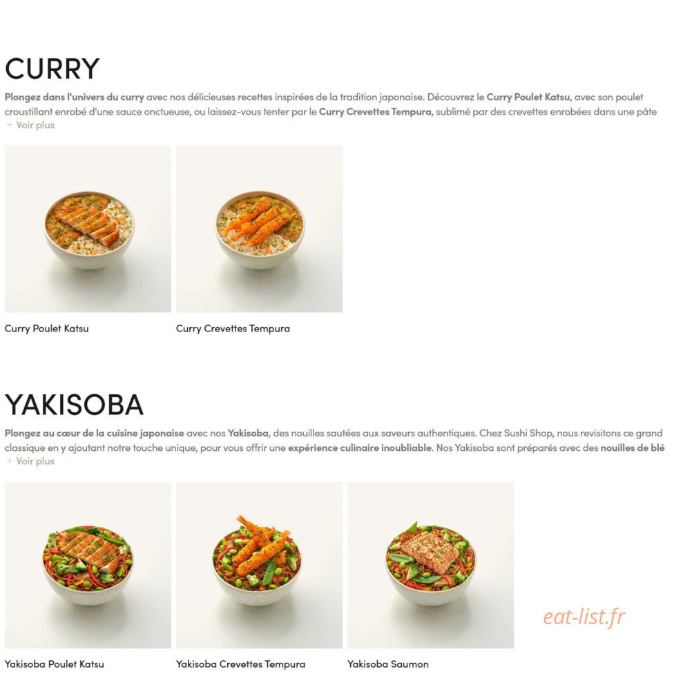 Sushi Shop — carte page 12