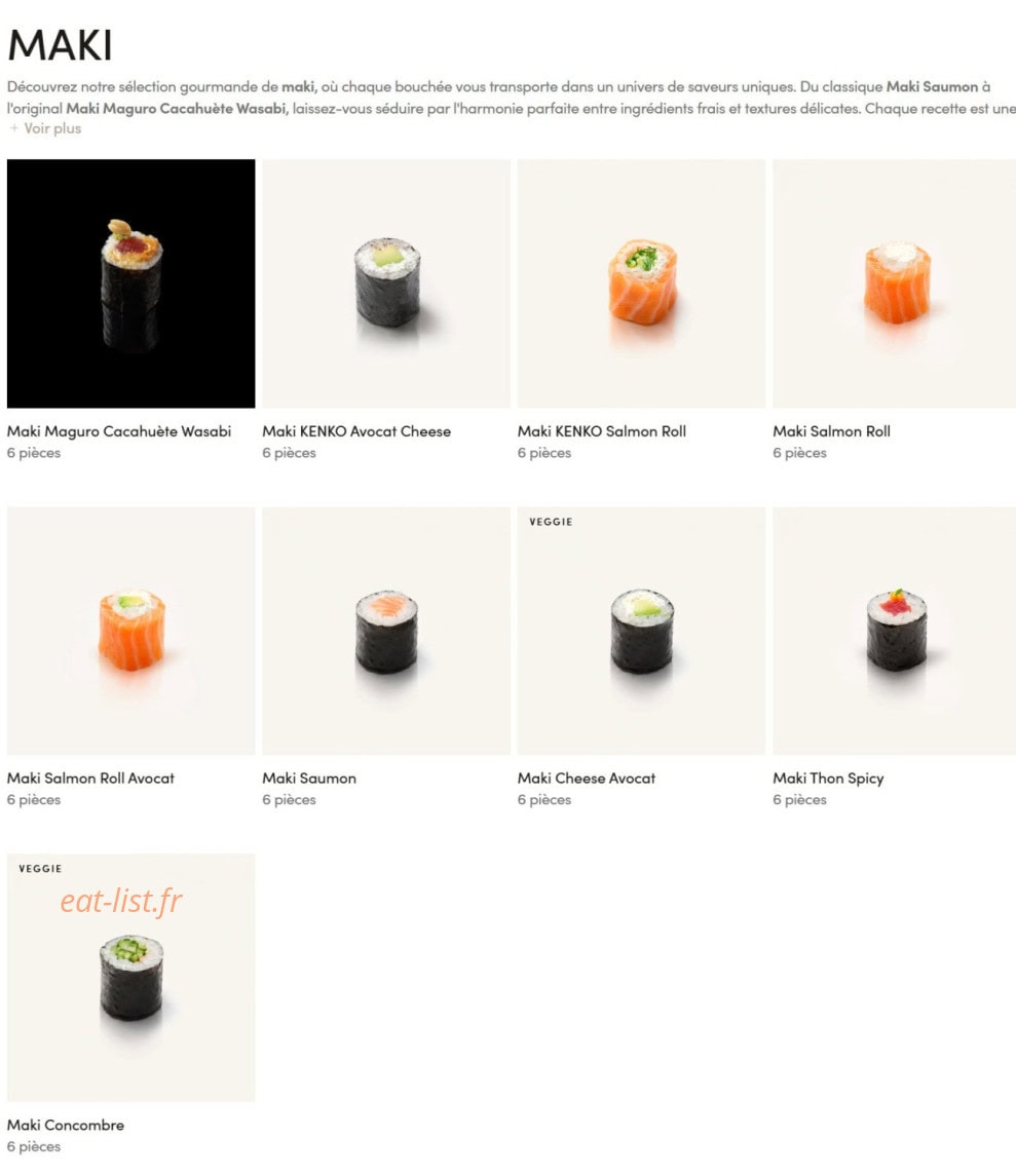Sushi Shop — carte page 7