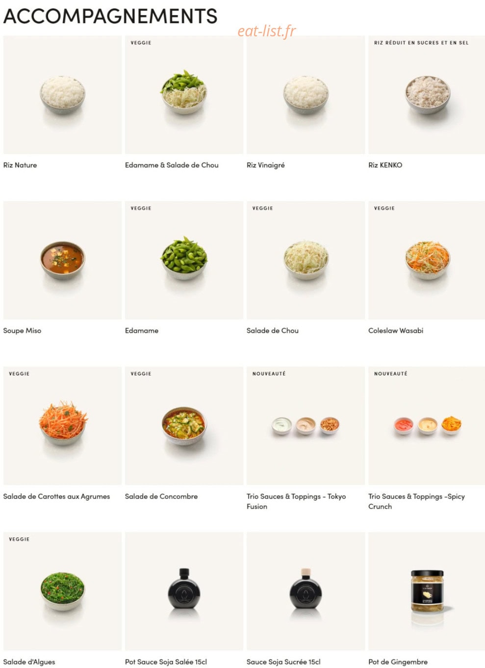 Sushi Shop — carte page 15