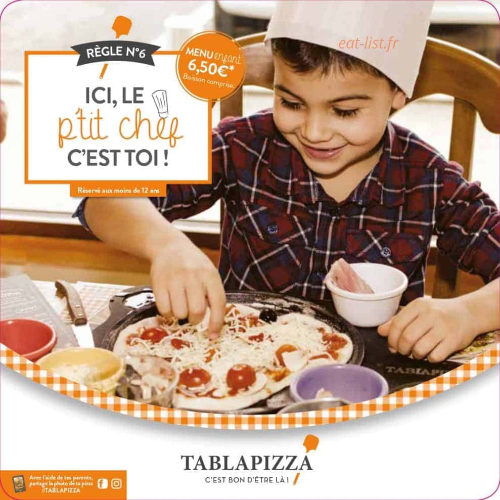 Menu Tablapizza - Menu enfant - 1