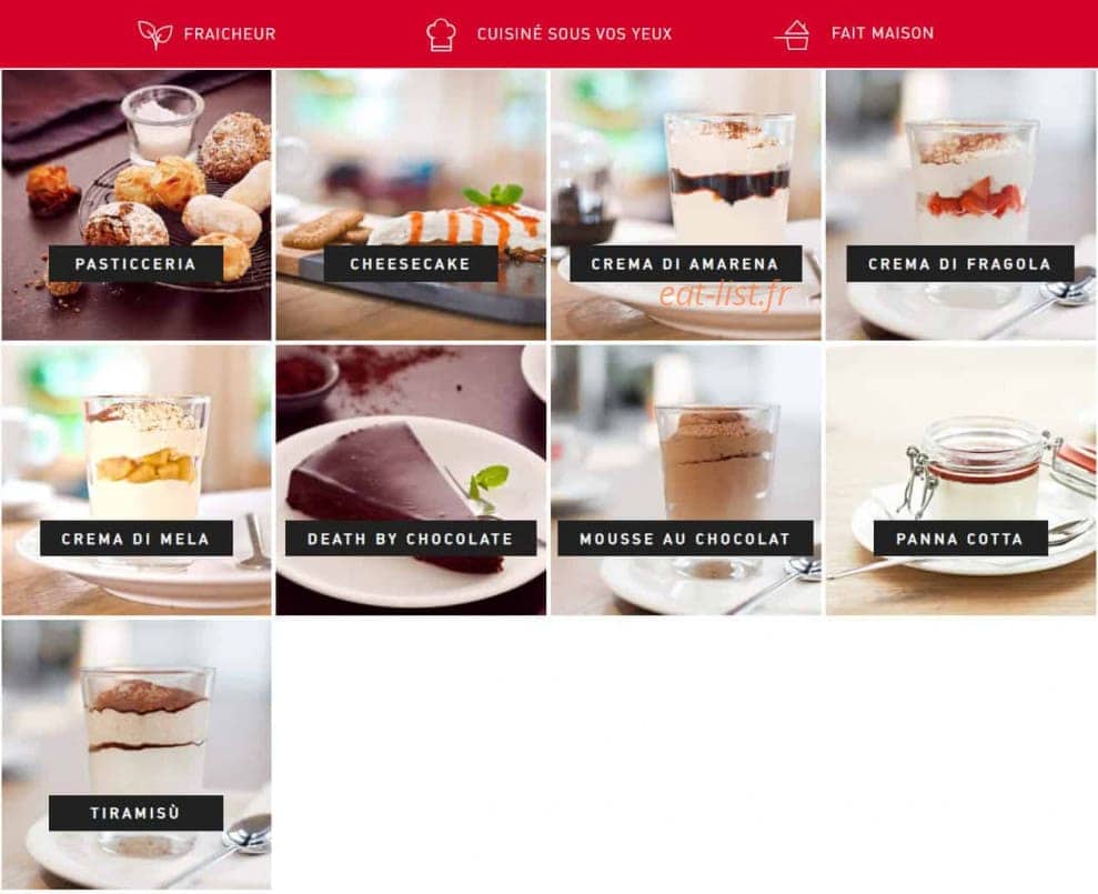 Vapiano — carte page 9