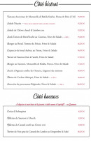 Carte et menu de Brasserie du Théâtre à Bourg en Bresse — Les assiettes
