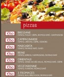 Menu Grain d'pain - Pizzas