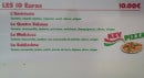 Menu Kev Pizza - Les pizzas 10€