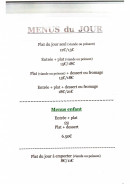 Menu Le Moabi - Les menus du jours