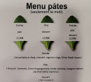 Menu Bella Napoli - Menu pates