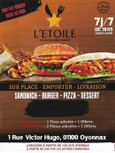 Menu L'etoile - Carte et menu L'etoile, Oyonnax