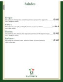 Menu La Storia - Les salades
