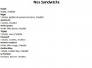 Menu Le Régal - Les sandwichs