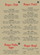 Menu Sayred - Les burgers