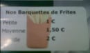 Menu Snack pizzeria du parc - les barquettes de frites 