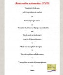 Menu La Ferme Guichard - Menu maitre restaurateur 37,00€