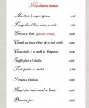 Menu La Ferme Guichard - Les desserts