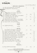 Carte et menu de Le Hauteville à Plateau d'Hauteville — Les vins