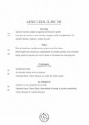 Menu Le Cheval Blanc - Le menu à 34€