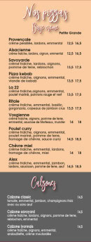 Carte et menu de Pizzburger à Pont d'Ain — 3