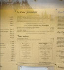 Menu Le Refuge de Florimont - Extrait du menu