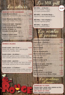 Menu Au Cochon Rouge - les entrées, mix grill, viandes et poissons,...